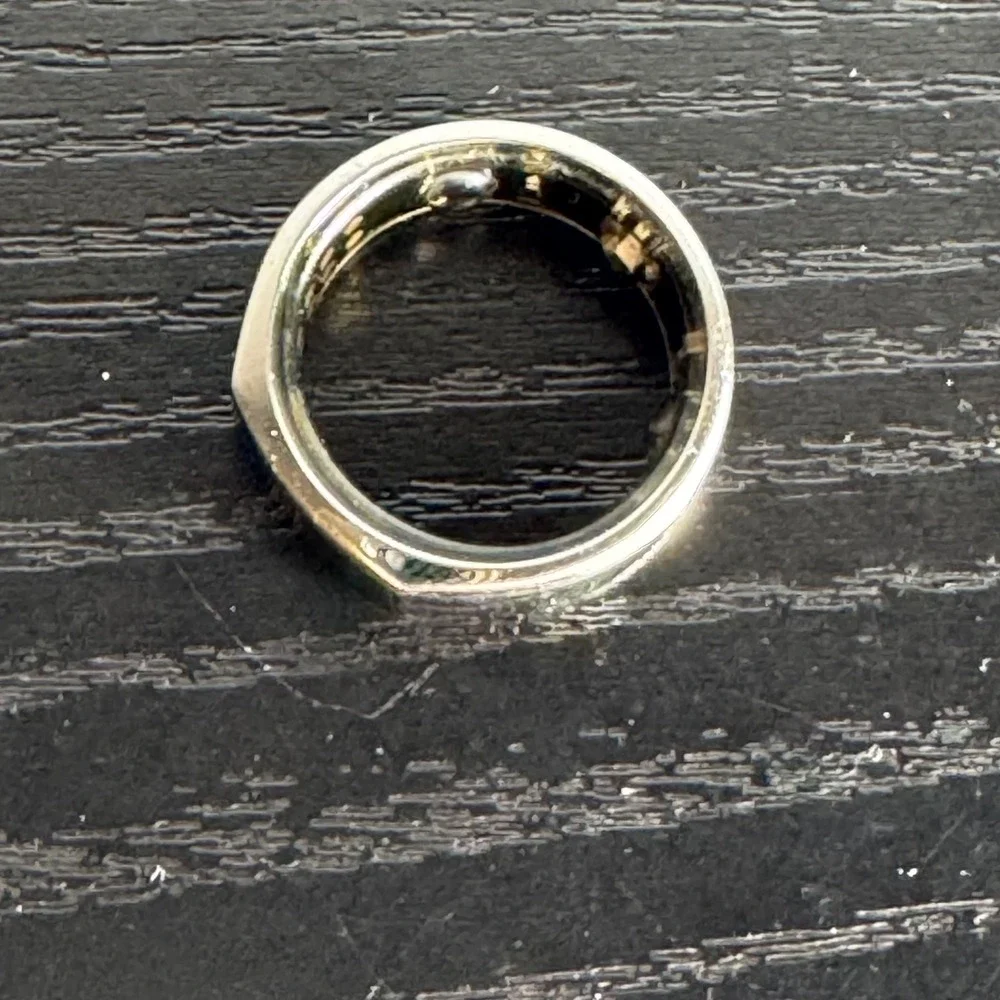 Oura Ring Gen 3 Horizon Silver Size 10 Activity Sleep Tracker Smart Charger